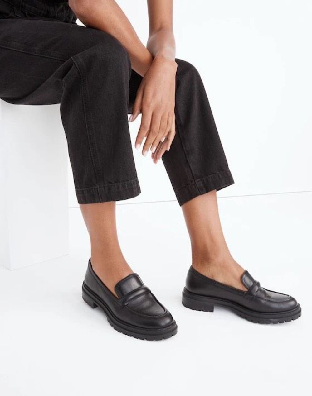 ✨Madewell The Bradley Lugsole Leather Sz 12 Loafers✨